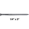 5" Ring Shank Common Bright Nails (~50 Count) - Used