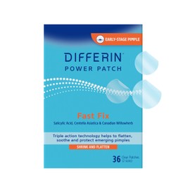 Differin Acne Patches, Pimple Patches for Acne Prone Skin, Formulated with Salicylic Acid and Centella, Fast Triple Action Power Patch for Day & Night, Dermatologist Tested, 36 Count