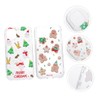 DOITOOL 2pcs Christmas Themed Phone Cases for Soft TPU Protective