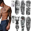 ANIUVOT Extra Large Realistic Tattoo Stickers, Shoulder to Wrist, Men