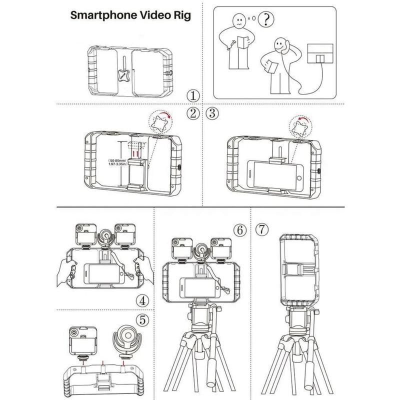 Film Making Vlogging Kit Video Camera Rig Stabilizer Cage For