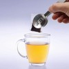 TRHDFW Spoon Shaped Tea Bag Squeezer/Holder Gadget, Round Stainless Steel
