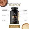 Thyr Blend 180 Cpsulas. Ingredientes naturales L-Tirosina, Cobre, Selenio, Yodo,