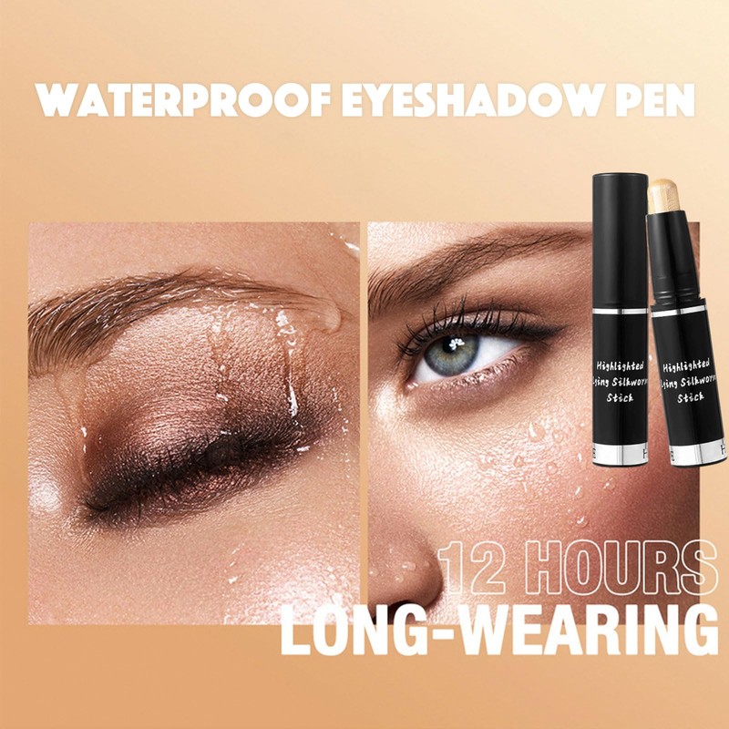 Gold Shimmer Eyeshadow Stick, Champagne Gold Metallic Cream Eye Shadow
