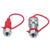Dpofirs Hydraulic Rapid Connection Coupling, 1/4 Inch Fast 4000 Psi