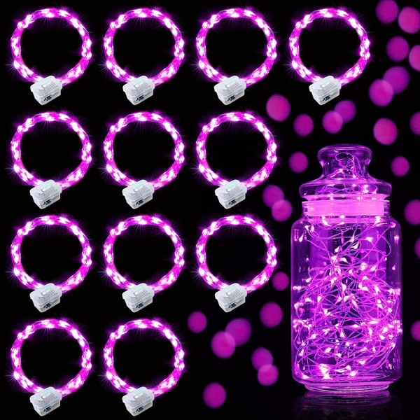 Aogist 12 Pack Fairy Lights 3 Modes 7ft 20 LED