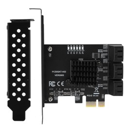 Expansion Card PCIE to 6Port SATA3.0 Hard Disk 6G ASM1166 Master GEN3 1 x Interface