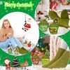 Suhine 24 Pairs Christmas Cupcake Socks Fuzzy Socks for Women
