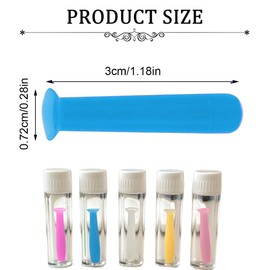 NHQZ Contact Lens Insertion Aid, Contact Lens Remover, Scleral Lens Remover, Inserter, Soft Contact Suction Holder Remover with Bottles, Pack of 5, bronze