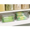 iDesign Plastic Stackable Hinged-Lid Pantry or Kitchen Storage Box -