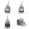 6-Pack Miniature Toggle Switch UL Certified with Waterproof Cap MTS-203,