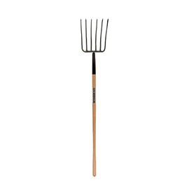 6-Tine Forged Manure Fork, 48" Hardwood Handle