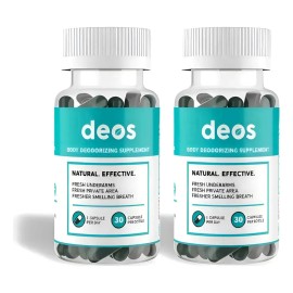 2pc Deos Skin Health, Detox Digestionsupport Natural Odor