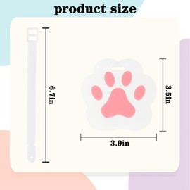 Cat Paw Luggage Tags for Suitcases - 1 Pack Silicone Colorful & Funny Luggage Tag with Name ID Card Funny Suitcase Label for Women Men (Cat's Paw)
