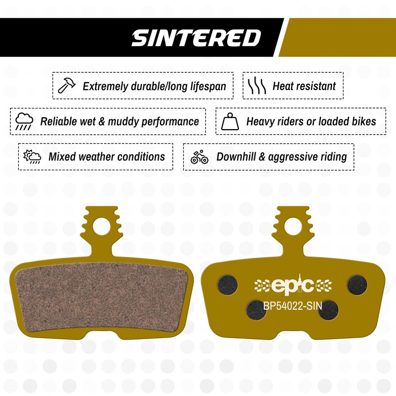 epic Disc Brake Pads for SRAM DB8, Code, Code Stealth,