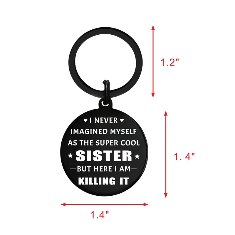 ABBNT Fun Sister Gifts - Sister Keyring – Sentimental Keychaint