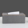KINGFOM Tissue Box Cover PU Leather Rectangle Tissue Box Holder