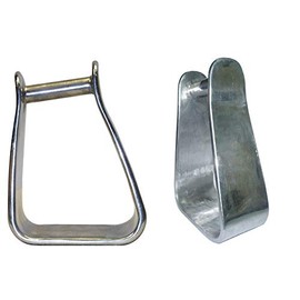 AJ Tack Wholesale Aluminum 3" Angled Roper Stirrups