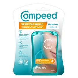 COMPEED Stop-Brufoli-Pflaster, reinigend, reinigend, peelend und schützen vor Unvollkommenheiten, Mitessern und kleinen Pickeln, auch ideal für den nächtlichen Gebrauch, 7 hydrokolloidale Pflaster