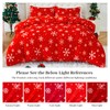YIYEA Christmas Fluffy Duvet Cover King Size, Luxury Ultra Soft