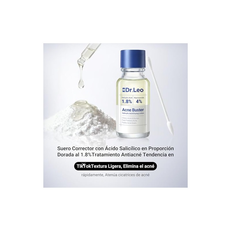 Dr. Leo loción secante para acné plus (20mL)