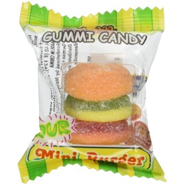 Sour Gummy Burger - Mini Gummi Hamburger 60 pieces