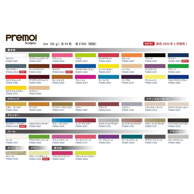 Premo Sculpey Polymer Clay 2 Ounces-White Translucent (PE02 5527)