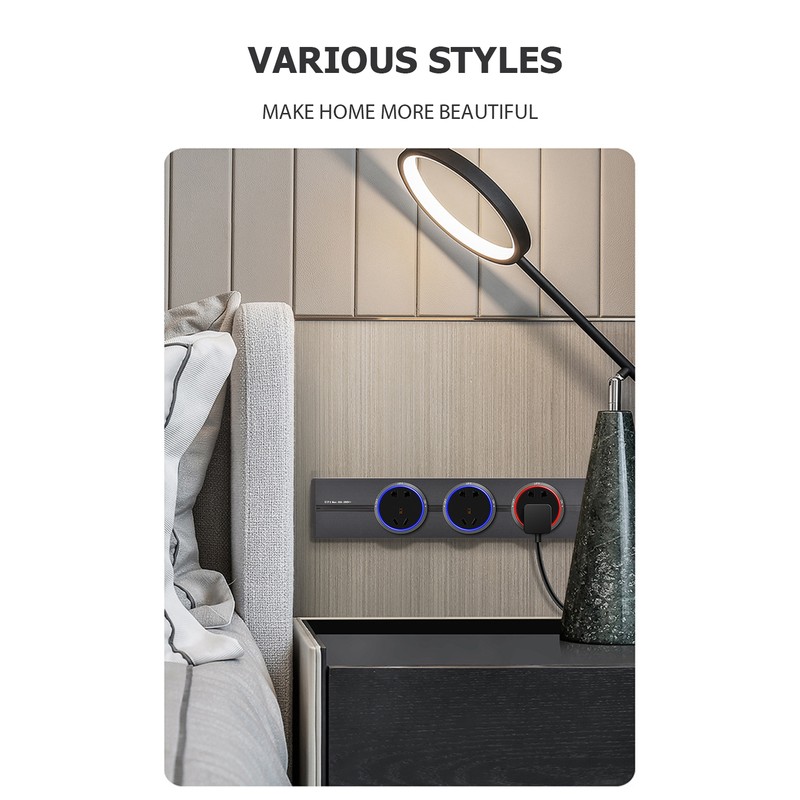 Removable Electrical Outlet Track System 8000W High Power Track System