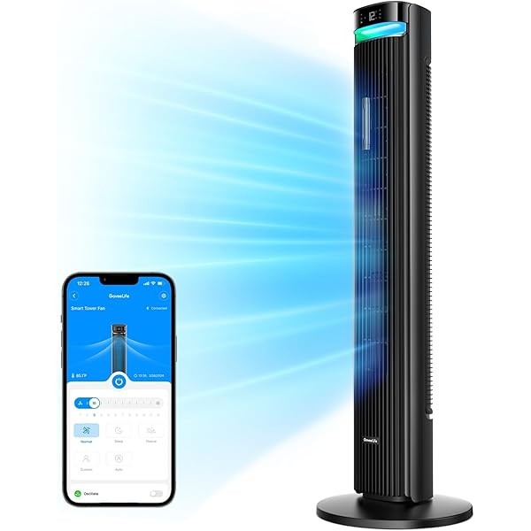 GoveeLife 42'' Tower Fan for Bedroom, Smart Floor Fans with