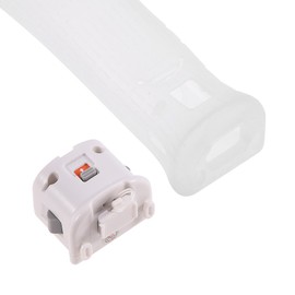 Bewinner Adaptador convertidor Motion Plus Adaptador de Sensor MotionPlus + Cubierta de Silicona para el Control Remoto de Wii(Blanco)