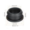 QUARKZMAN Pack of 4 Snap Rubber Grommet Connector Mounting Dia
