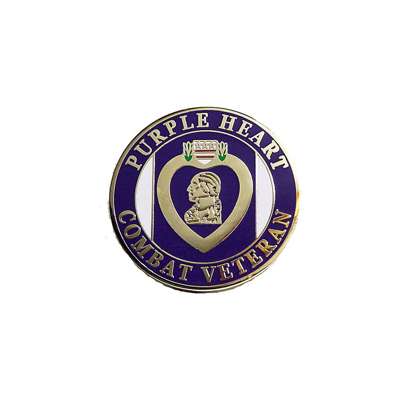 Purple Heart Combat Veteran Marines Navy Army Air Force Lapel