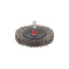 wolfcraft stainless steel wire wheel brush Ø 75 x 12
