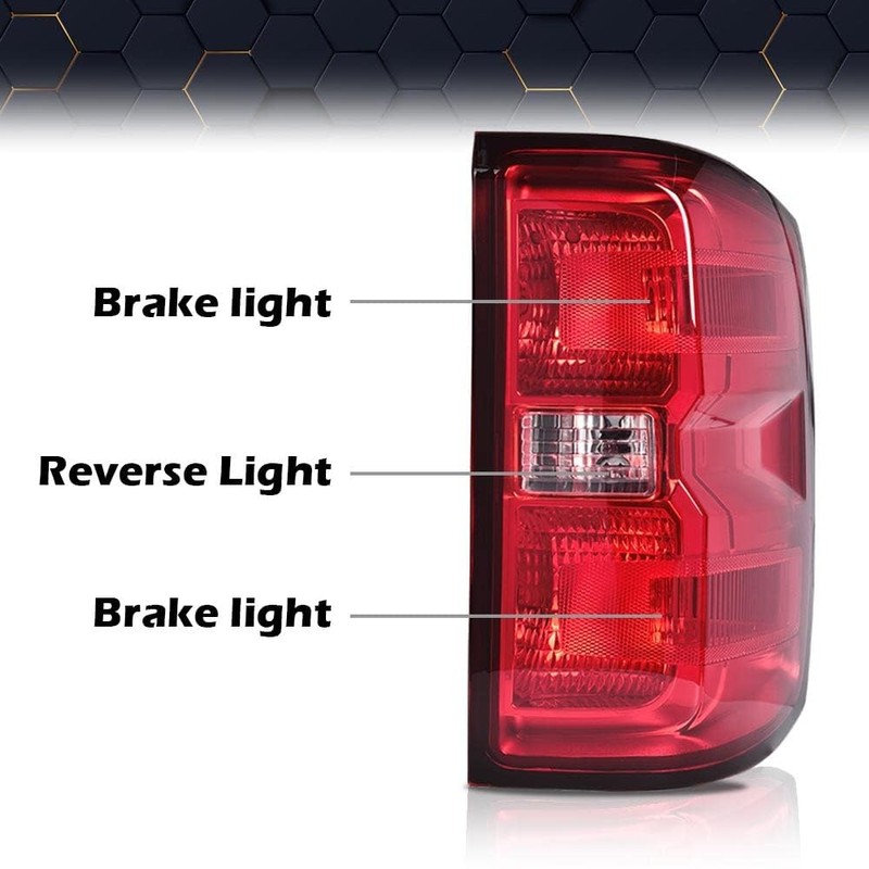 PIT66 Tail Lights Compatible With Chevy Silverado 1500 2500 HD
