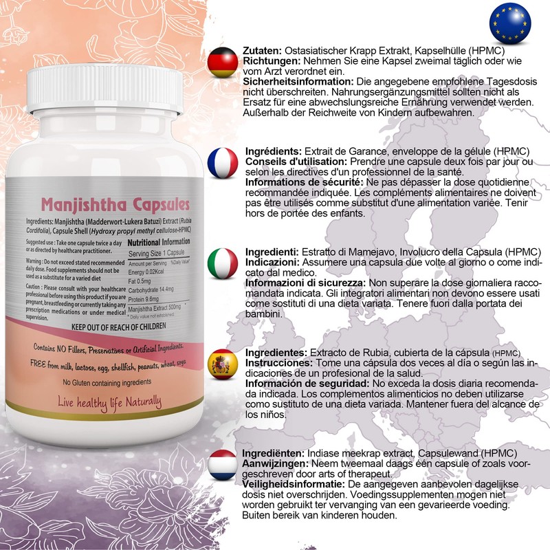 Ayushya Manjishtha Capsule, 60 Capsules, Natural
