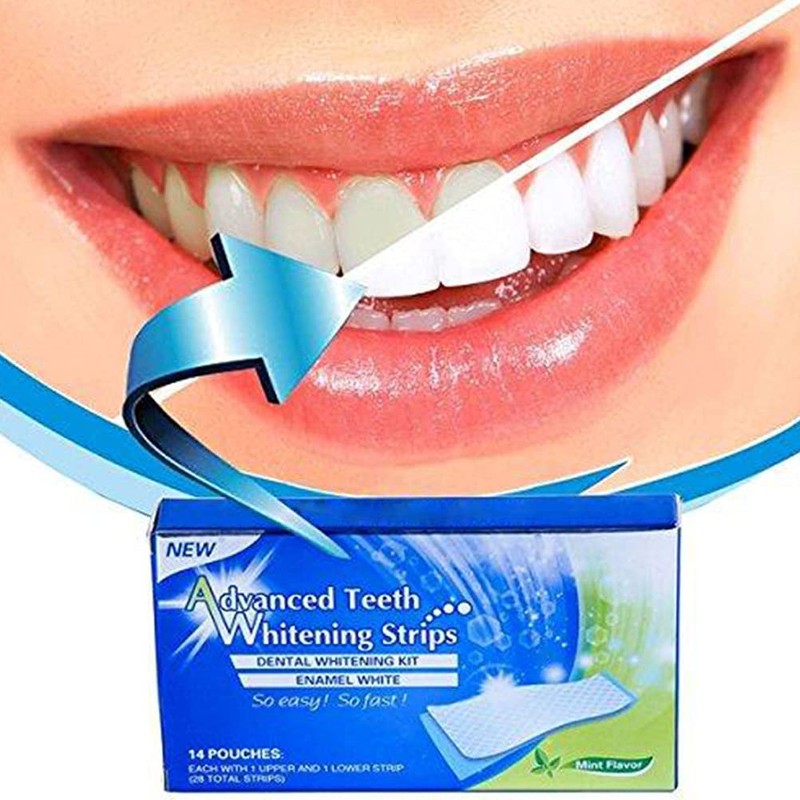 Box of 14 Dental Whitening Strips Teeth Whitening Strips with