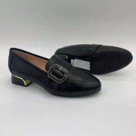 Esquire [에스콰이아]여성 드래스 로퍼 펌프스 정장 캐주얼 금장식 포인트 굽높이3cm [블랙 240] [Esquire] Women's Dress Loafer Pumps Formal Casual Gold Accent Height 3cm [Black 240]