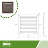 Amig Amig - Quadratisches Lftungsgitter aus Aluminium | Lftungsgitter fr
