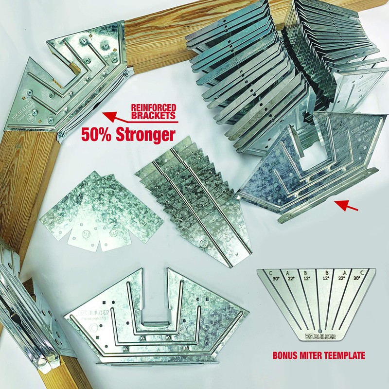EZBUILDER 50 Structurally Stronger Truss Design Shed Builds 6in -