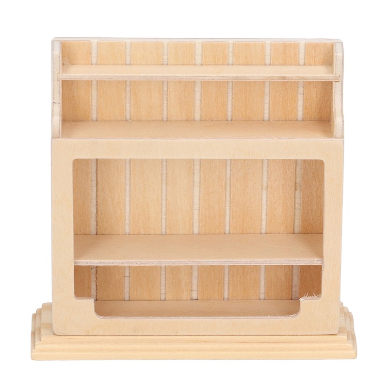 Dollhouse Cabinet Miniature Model Fine Workmanship Composite Wood Miniature Display