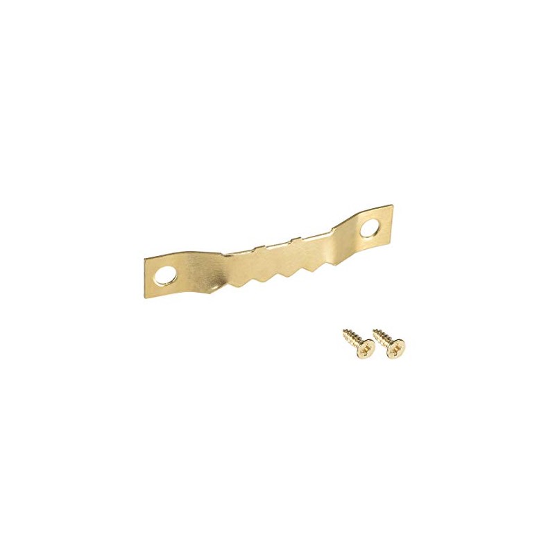 sourcing map Sawtooth Hanger - Double Holes with Screws for