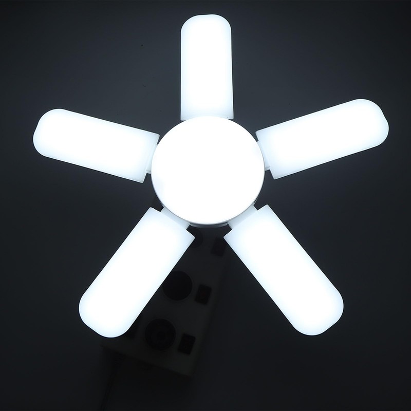 Topyond LED Garage Light, 100W 8000LM Deformable Ceiling Light, 5