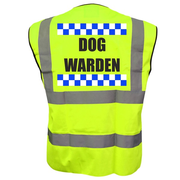Sillitoe Dog Warden, Dog Walking Yellow Hi Vis Viz Safety