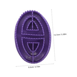 ORFOFE Essential Oil Massage Brush Leg Massage Tool Household Waist Massager Hand Massager Guasha Brush Oil Applicator Body Supply Soft Rubber Violet