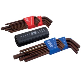 Gray Tools 68723 22 Piece SAE and Metric, Long Arm S2 Hex Key Set