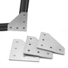 Seekliny 8pcs 4040 L Corner Bracket Joining Plate T Slotted