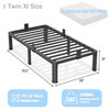 Yitong Angel 14 inch Twin XL Bed Frame with Round
