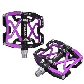 MZYRH Mountain Bike Pedals, Ultra Strong Colorful CNC Machined 9/16" Cycling Sealed 3 Bearing Pedals