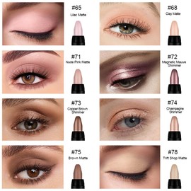 IATMOMOD 8Pcs Cream Eye Shadow Sticks Makeup for Women, Matte Shimmer Eyeliner Pencil Eyeshadow Brightener Stick for Eyes, Waterproof Eyeshadow Applicator Blendable sombras para ojos Set11#