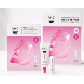 AHC 프로샷 포어이레이저 스피큘 세럼인 겔마스크 5매입+포어이레이저 세럼 10ml AHC Pro Shot Pore Eraser Specular Serum Gel Mask 5 Pcs + Pore Eraser Serum 10ml